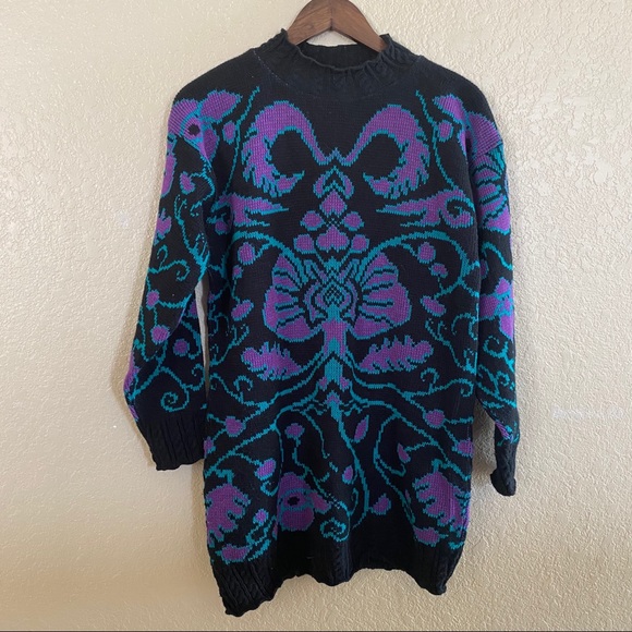 carrige court Sweaters - Vintage 89’s Carriage Court Long Sweater tunic